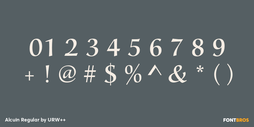 Alcuin Regular Font Poster #4