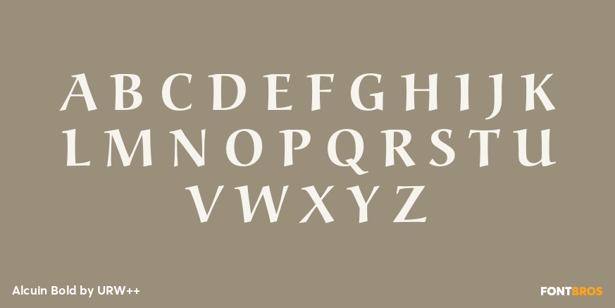 Alcuin Bold Font Poster #2