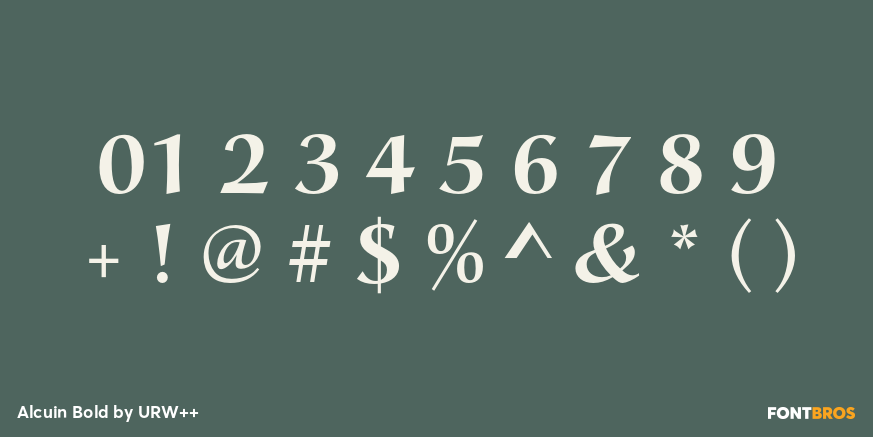 Alcuin Bold Font Poster #4