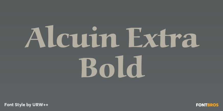 Alcuin Extra Bold Poster