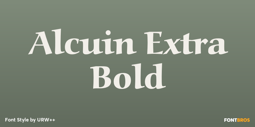 Alcuin Extra Bold Poster