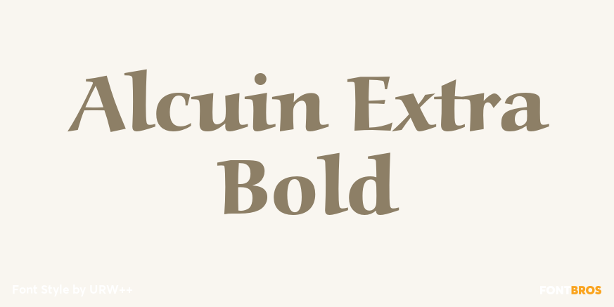 Alcuin Extra Bold Poster