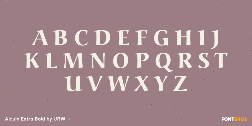 Alcuin Extra Bold Font Poster #2