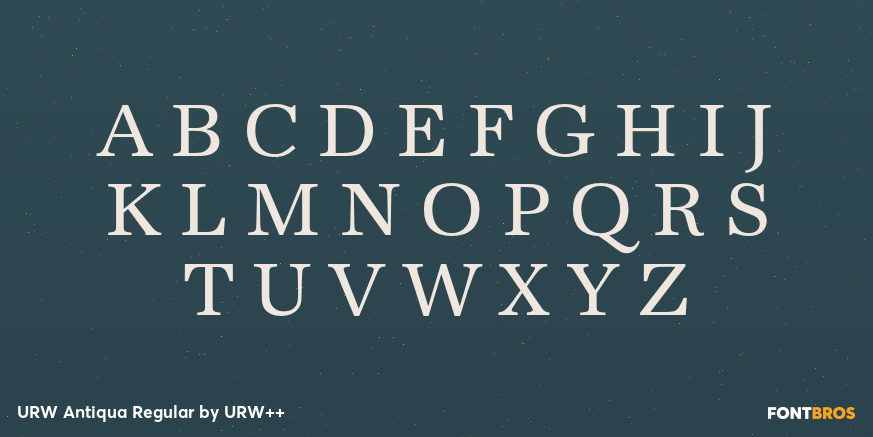 URW Antiqua Regular Font Poster #2
