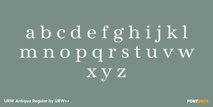 URW Antiqua Regular Font Poster #3
