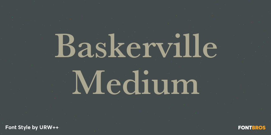 Baskerville Medium Poster