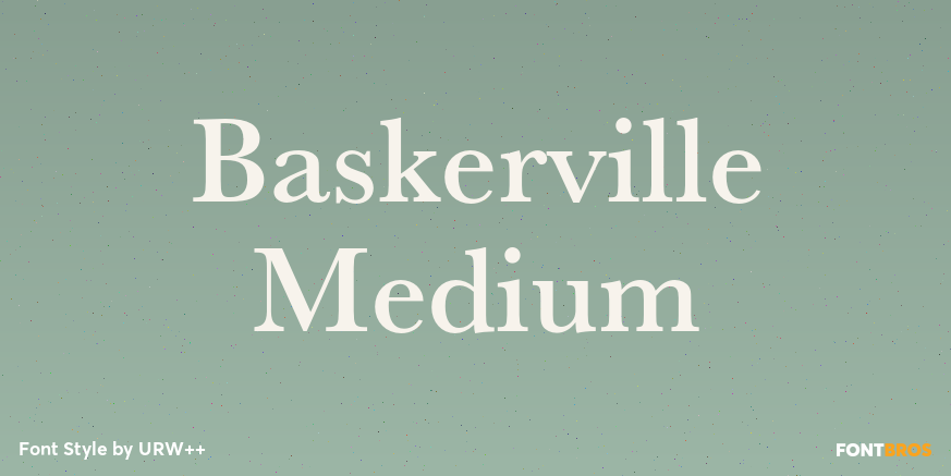 Baskerville Medium Poster