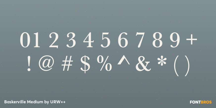 Baskerville Medium Font Poster #4