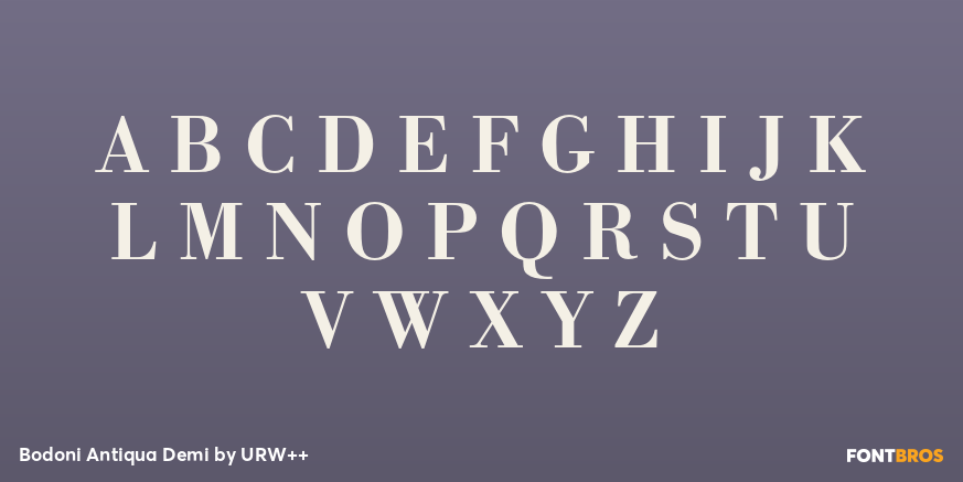 Bodoni Antiqua Demi Font Poster #2