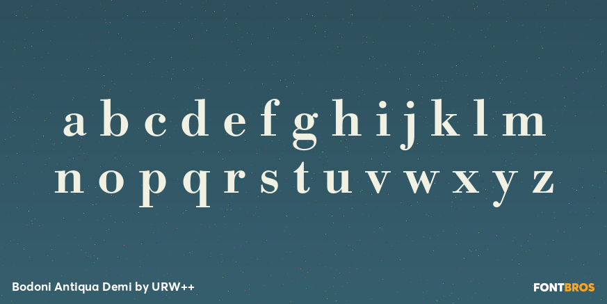 Bodoni Antiqua Demi Font Poster #3