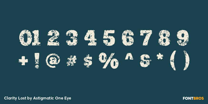 Clarity Lost Font Poster #4