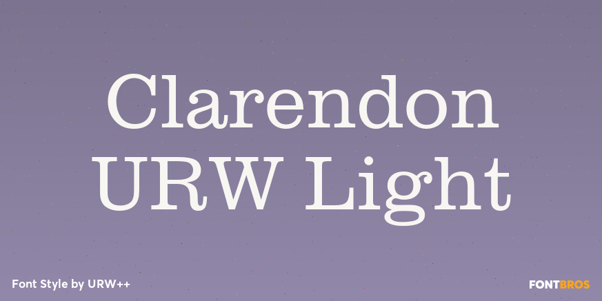Clarendon URW Light Poster