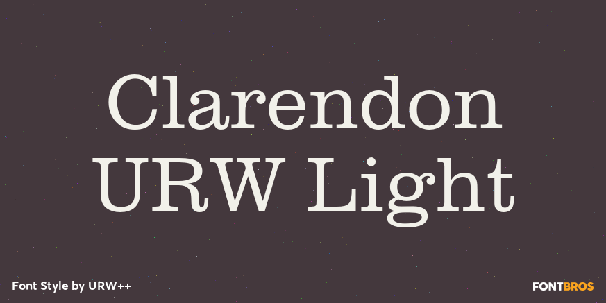 Clarendon URW Light Poster
