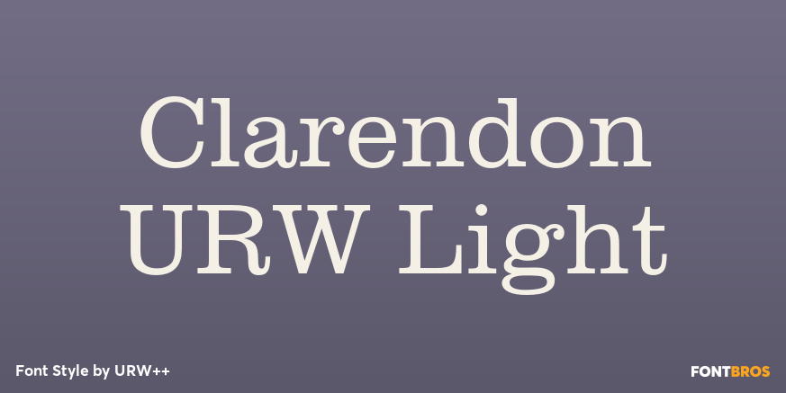 Clarendon URW Light Poster