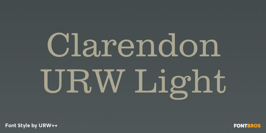 Clarendon URW Light Poster