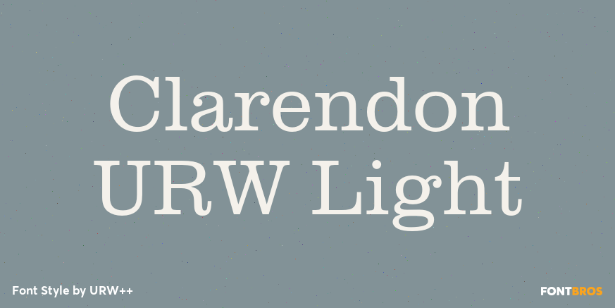 Clarendon URW Light Poster