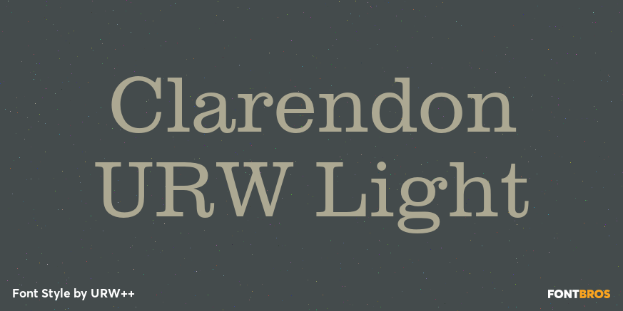 Clarendon URW Light Poster