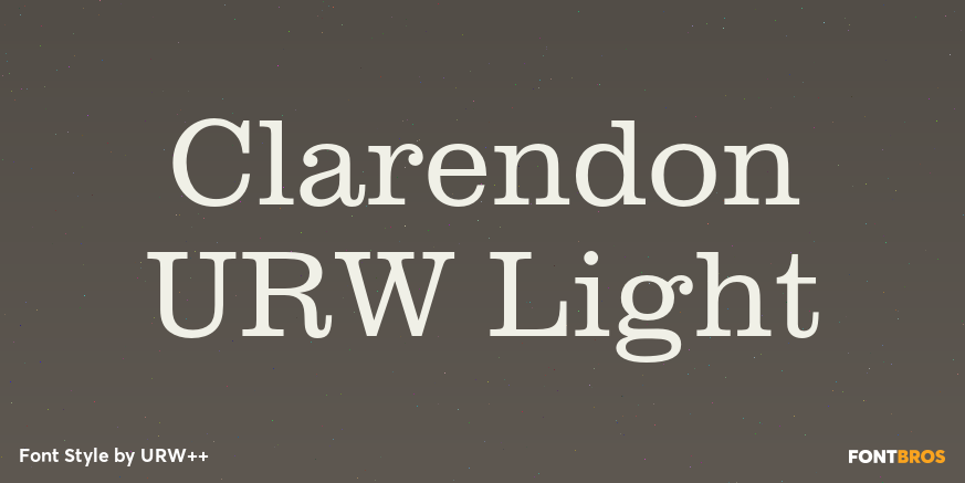 Clarendon URW Light Poster