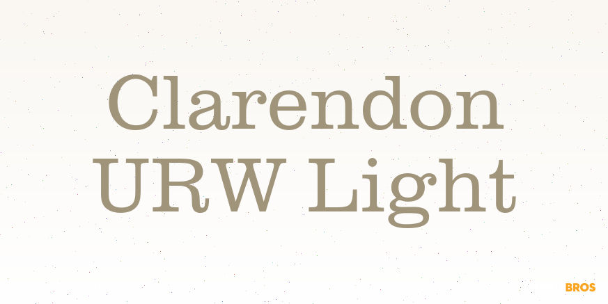 Clarendon URW Light Poster