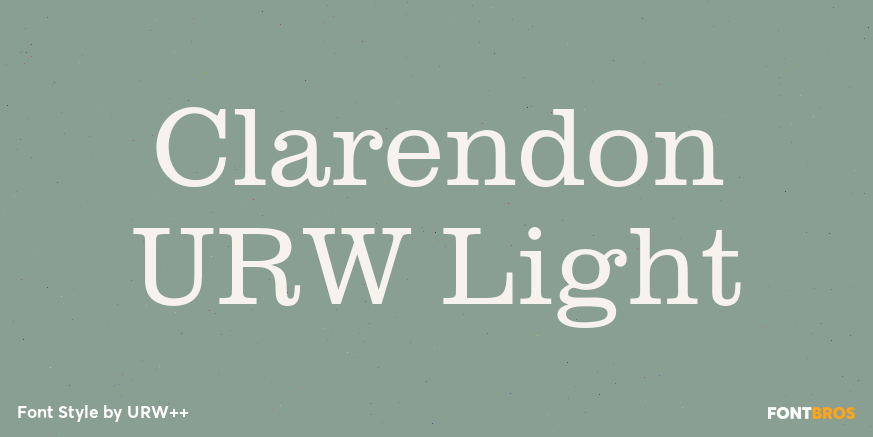 Clarendon URW Light Poster