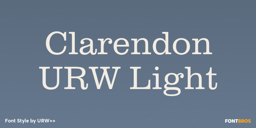 Clarendon URW Light Poster