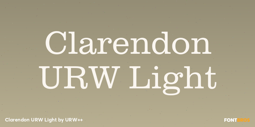 Clarendon URW Light Poster