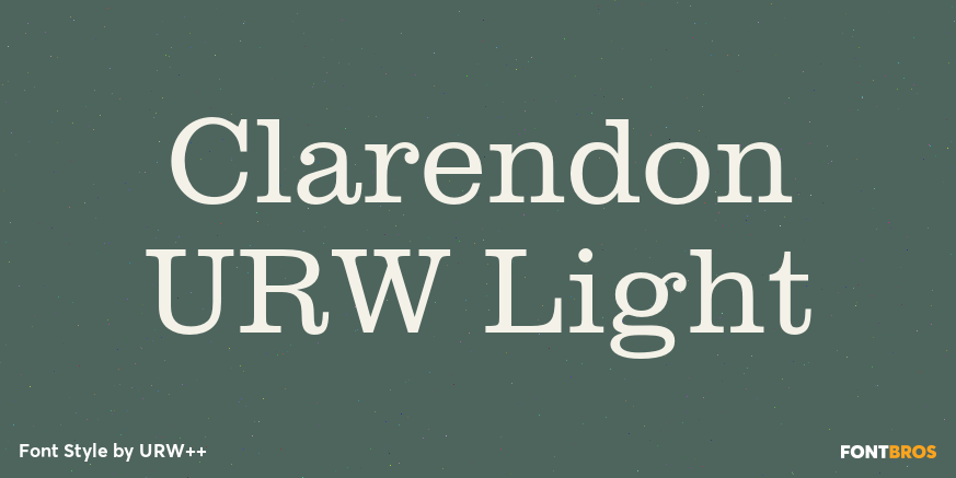 Clarendon URW Light Poster