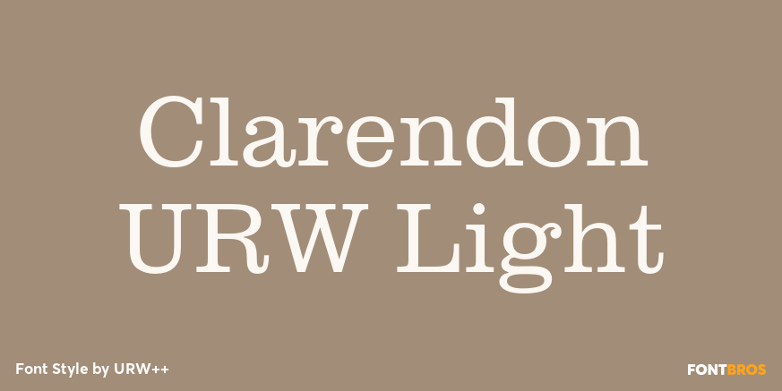 Clarendon URW Light Poster