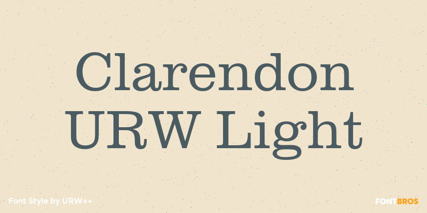 Clarendon URW Light Poster