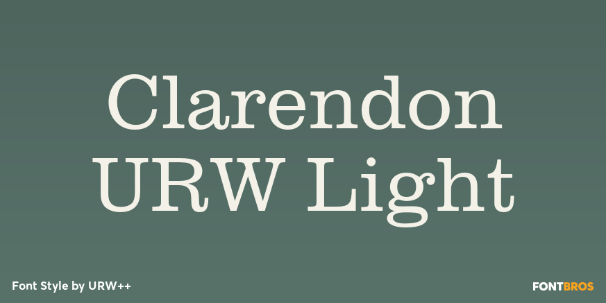 Clarendon URW Light Poster