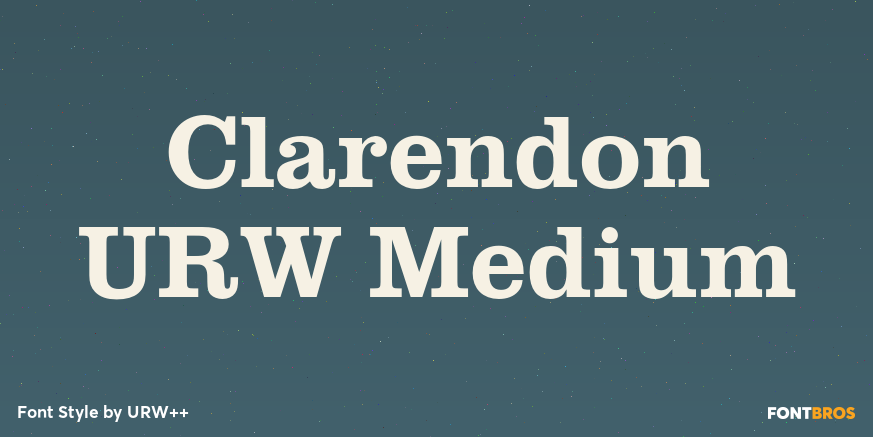 Clarendon URW Medium Poster