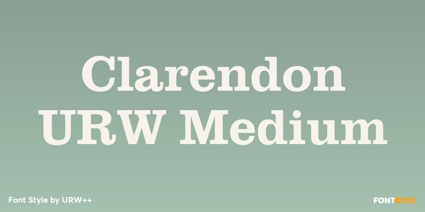Clarendon URW Medium Poster