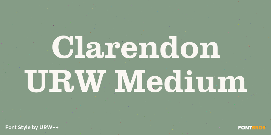 Clarendon URW Medium Poster