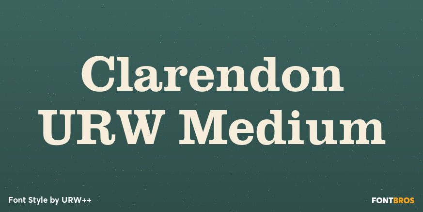 Clarendon URW Medium Poster