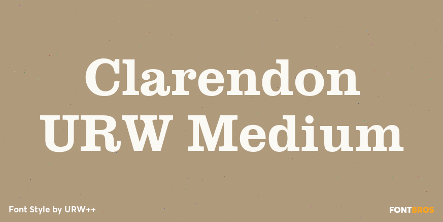 Clarendon URW Medium Poster