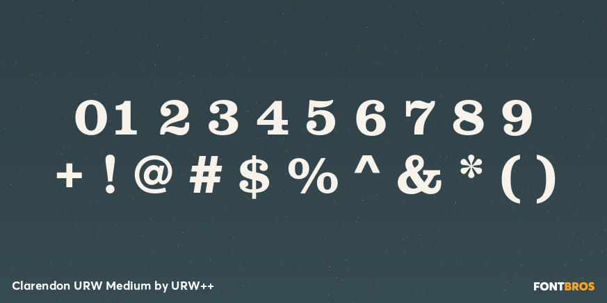 Clarendon URW Medium Font Poster #1