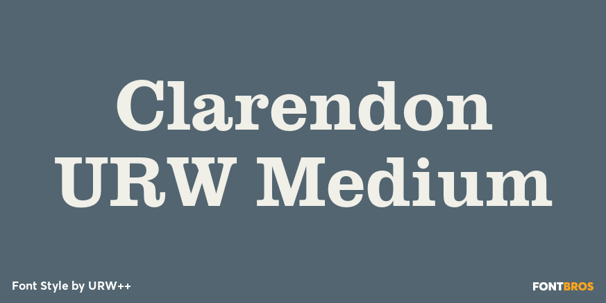 Clarendon URW Medium Poster