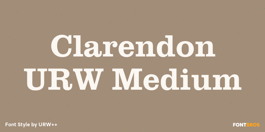 Clarendon URW Medium Poster