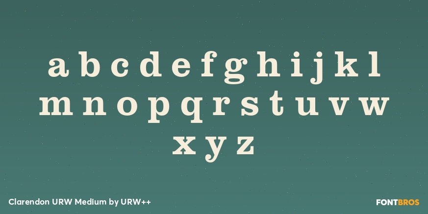 Clarendon URW Medium Font Poster #3