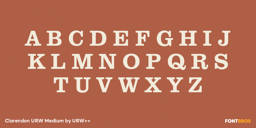 Clarendon URW Medium Font Poster #1