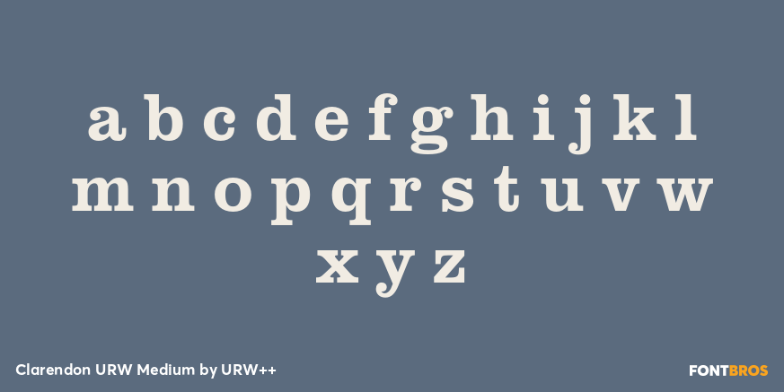 Clarendon URW Medium Font Poster #1