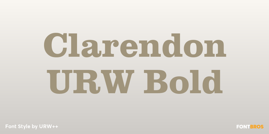 Clarendon URW Bold Poster