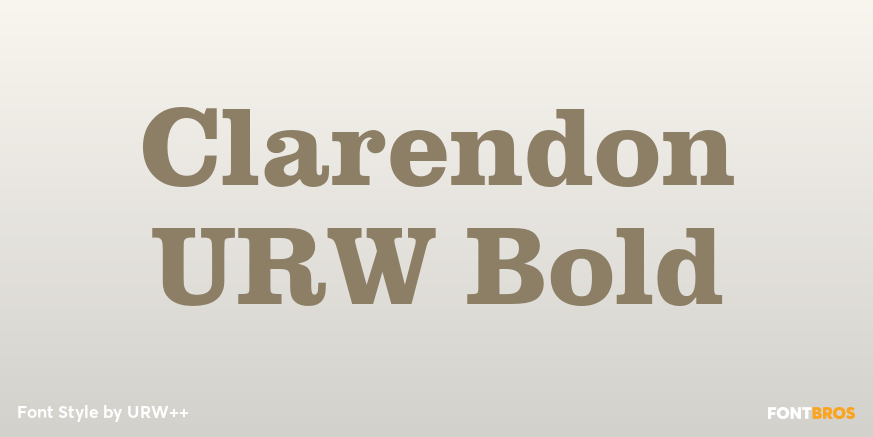 Clarendon URW Bold Poster