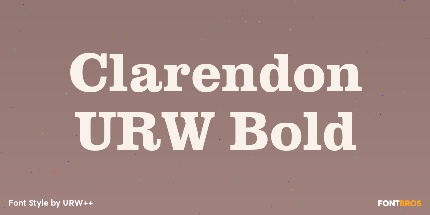 Clarendon URW Bold Poster