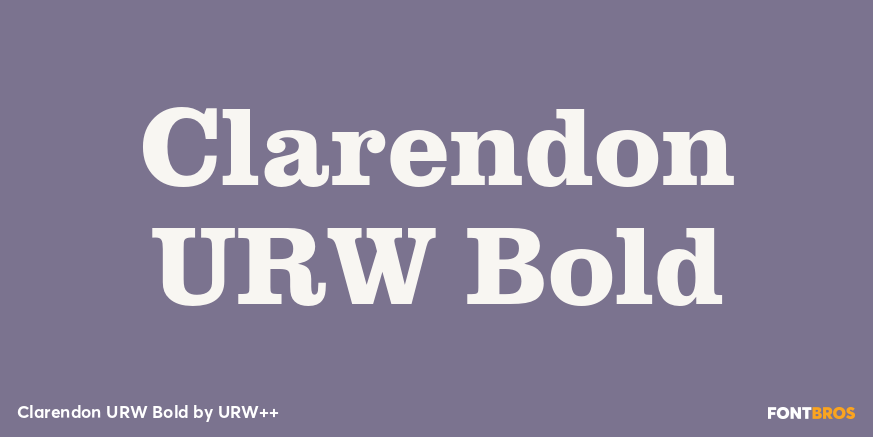 Clarendon URW Bold Poster
