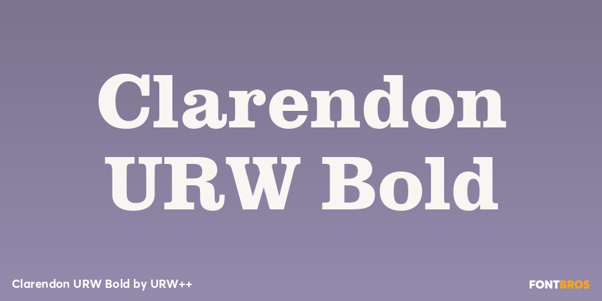 Clarendon URW Bold Poster