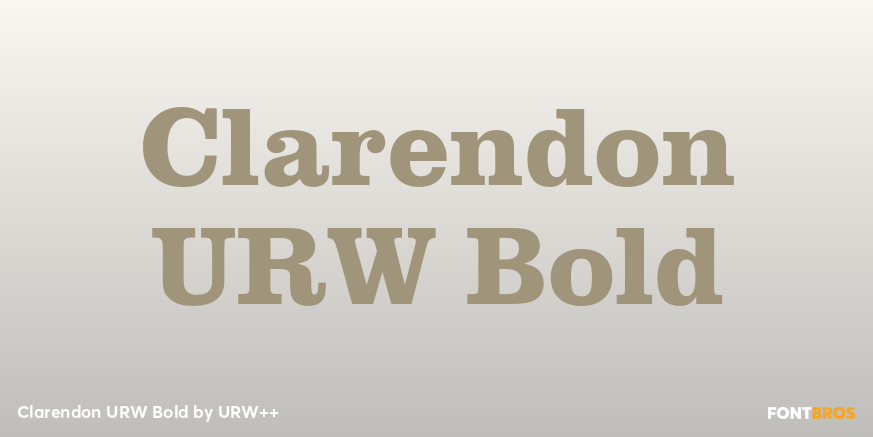 Clarendon URW Bold Poster