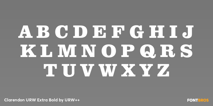 Clarendon URW Extra Bold Font Poster #2