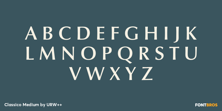 Classico Medium Font Poster #2