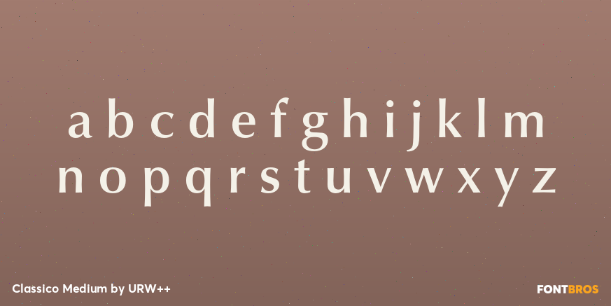 Classico Medium Font Poster #3